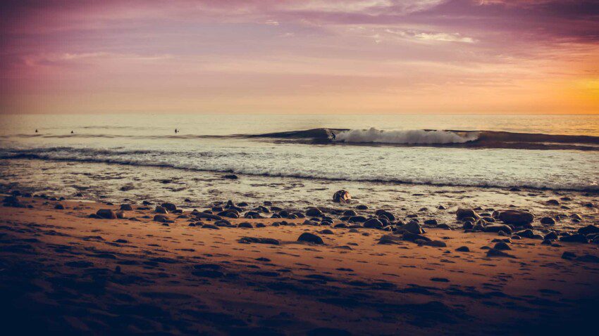 San Pedrito Beach El Pescadero Todos Santos Baja California Sur Surfing Sundown